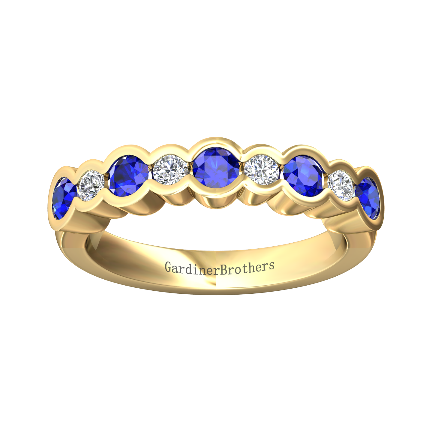 Eclipse Collection Sapphire and Diamond Ring Gardiner Brothers
