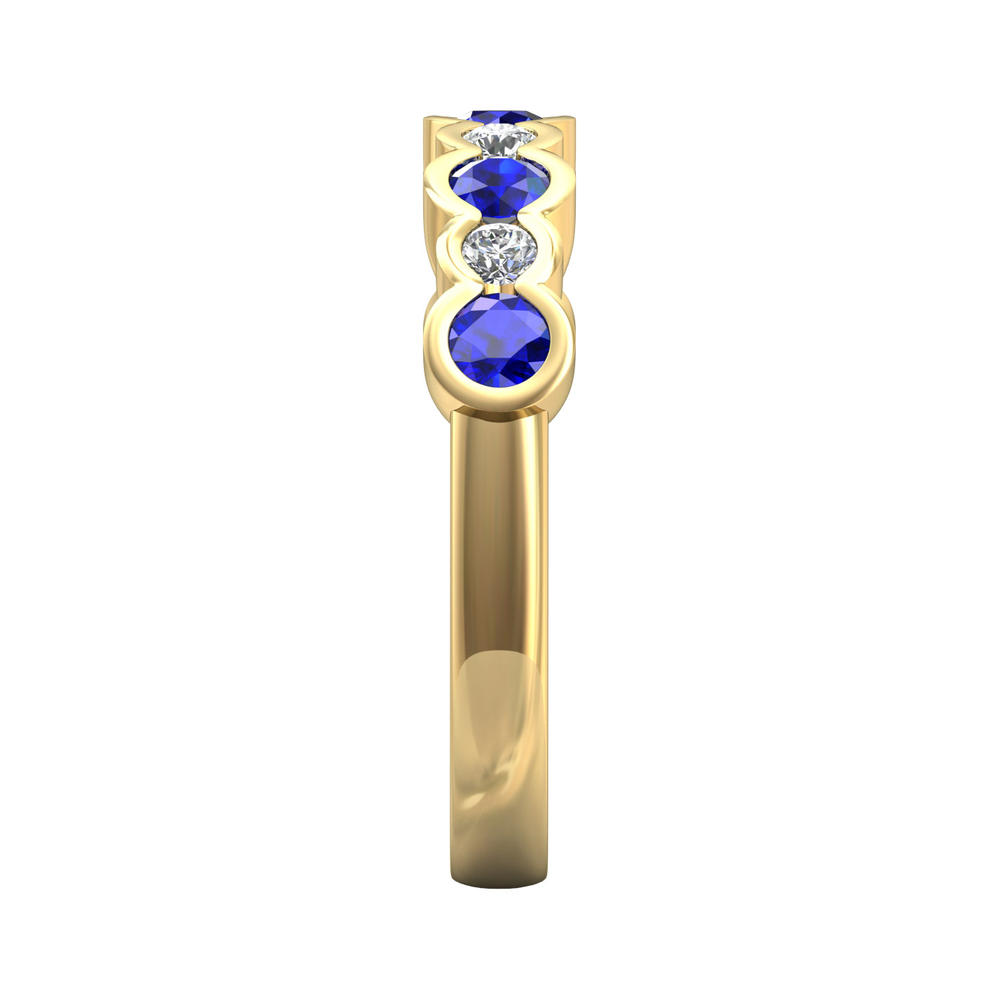 Eclipse Collection Sapphire and Diamond Ring Gardiner Brothers