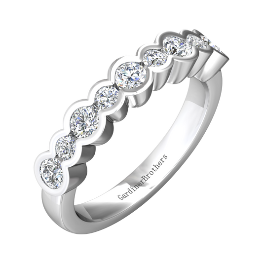 Eclipse Collection All Diamond Ring  Gardiner Brothers 0.25cts Platinum
