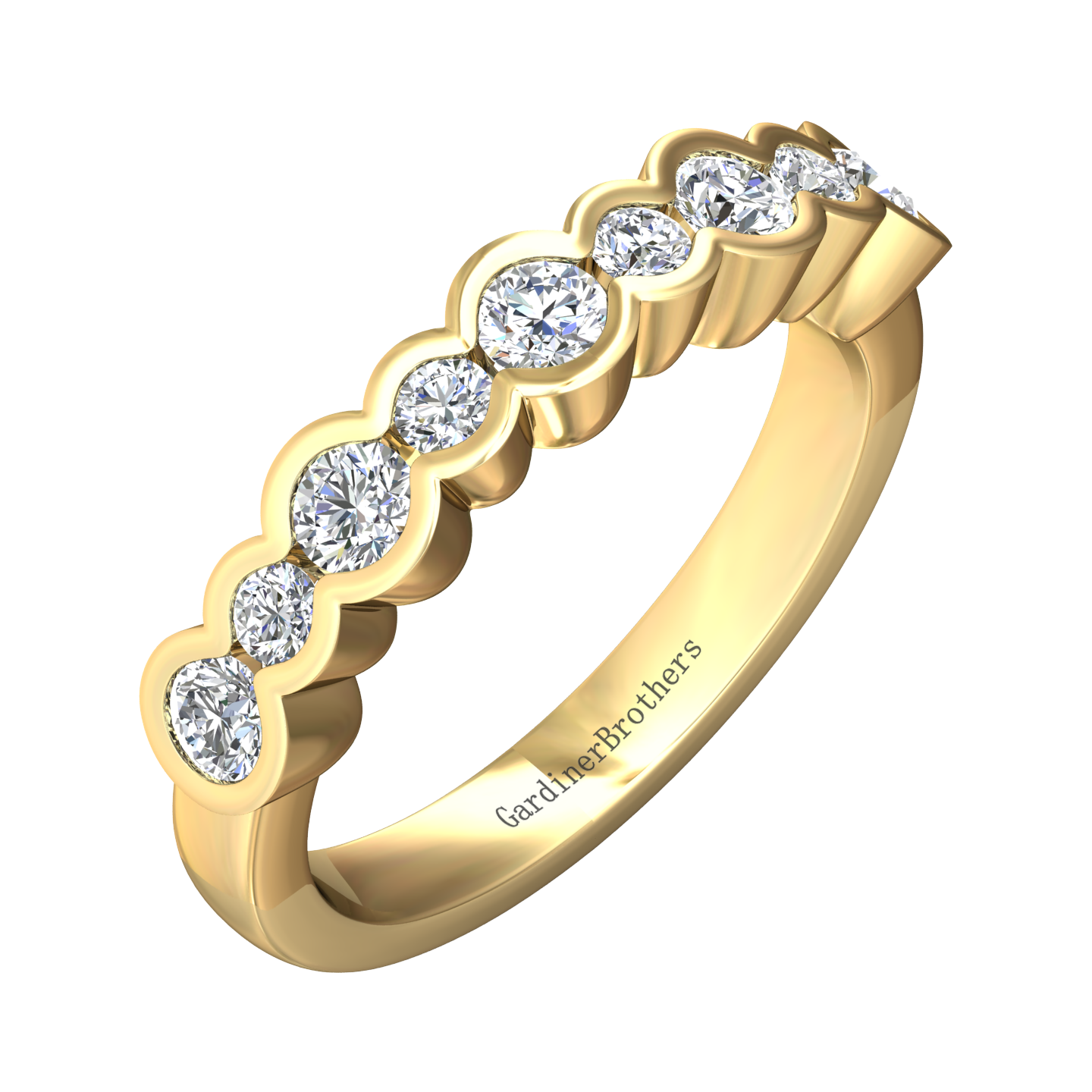Eclipse Collection All Diamond Ring Gardiner Brothers 0.25cts 18ct Yellow Gold