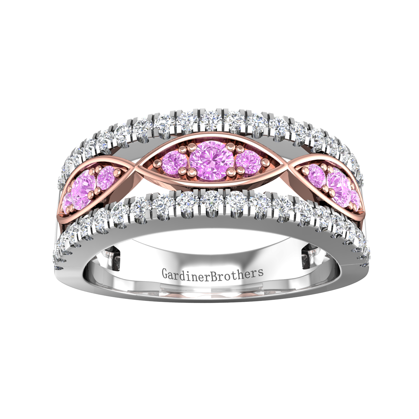 Rosa Pink Diamond Dress Ring Gardiner Brothers