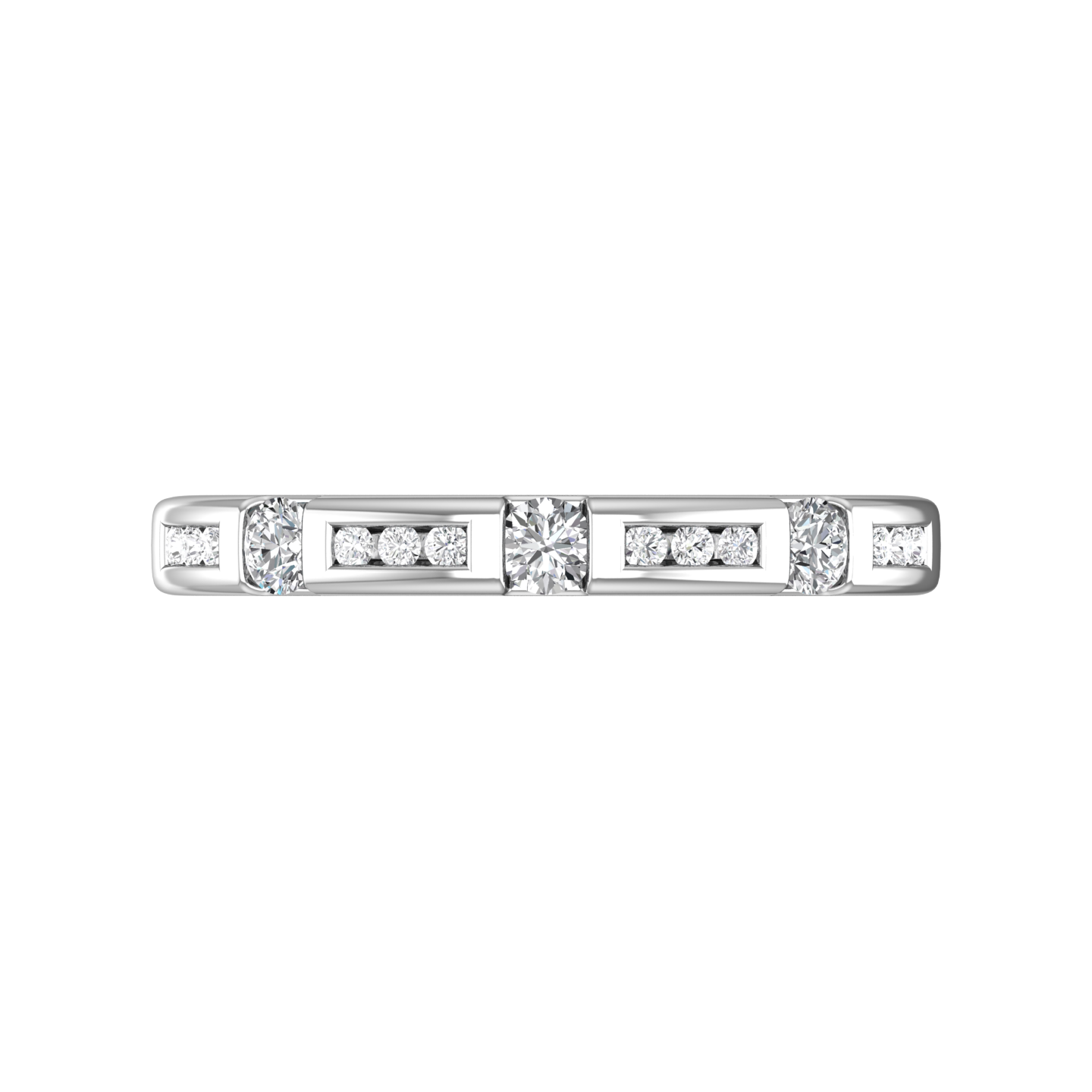 Round Brilliant Cut Diamond Wedding Band  Gardiner Brothers