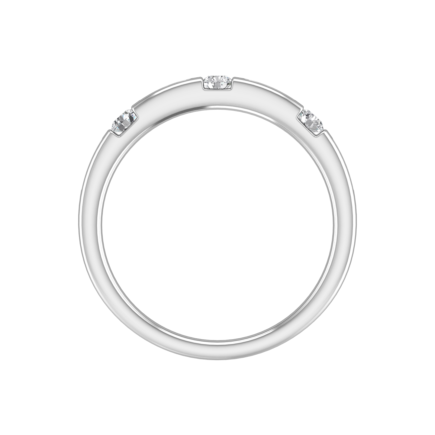 Round Brilliant Cut Diamond Wedding Band  Gardiner Brothers