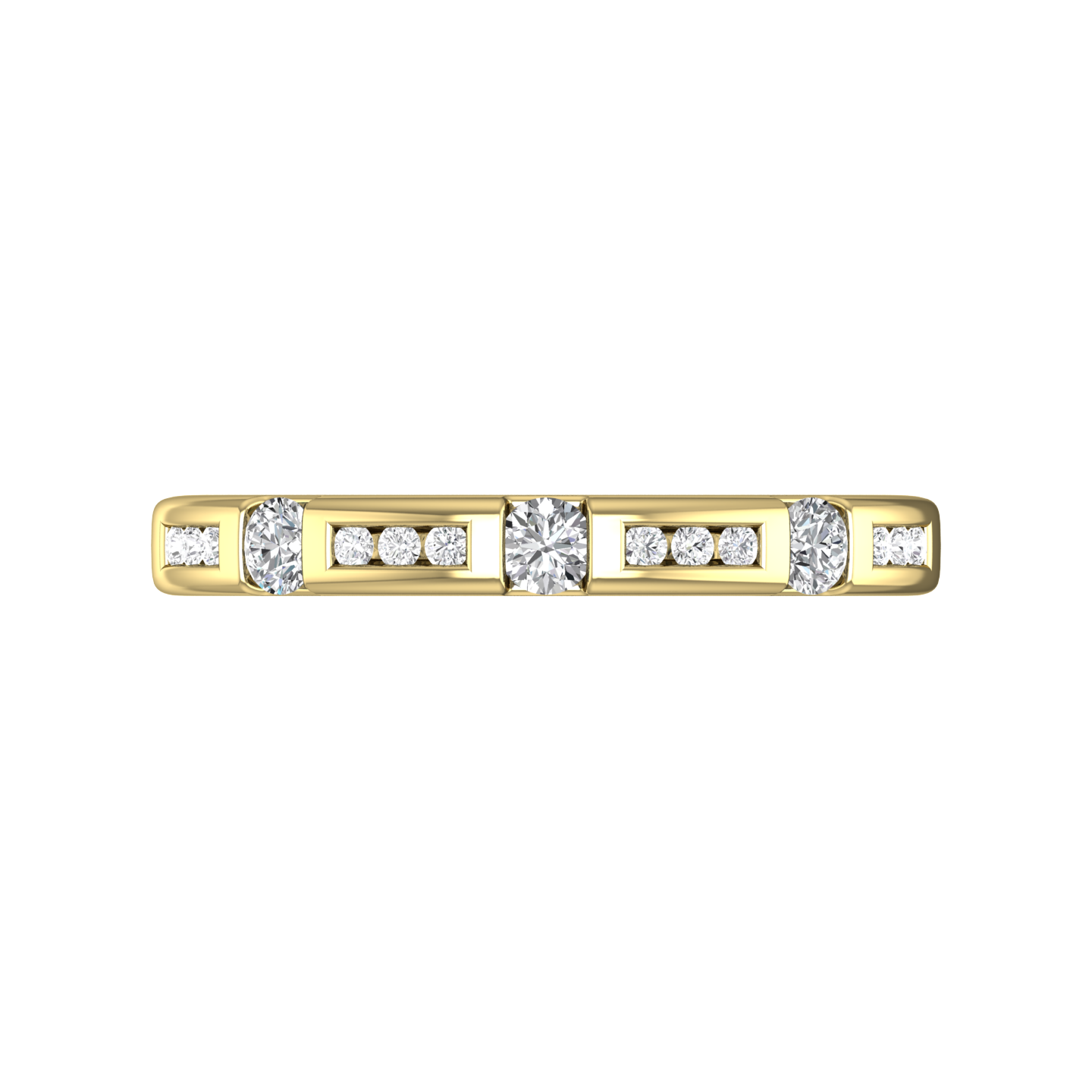 Round Brilliant Cut Diamond Wedding Band  Gardiner Brothers