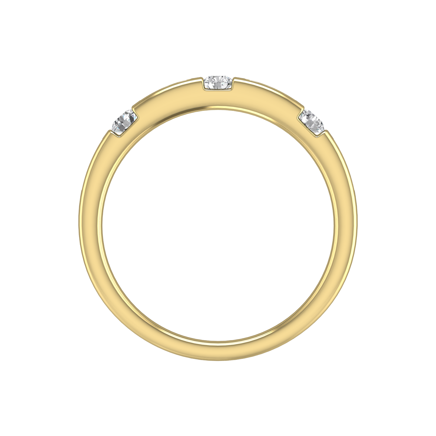 Round Brilliant Cut Diamond Wedding Band  Gardiner Brothers