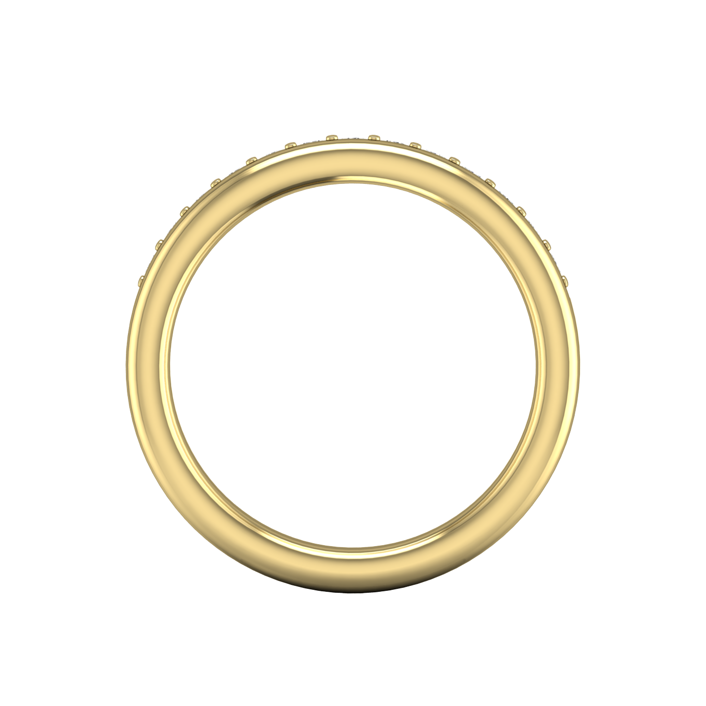 Half Pavé Set Round Brilliant Cut Diamond Off-set Wedding Band Gardiner Brothers