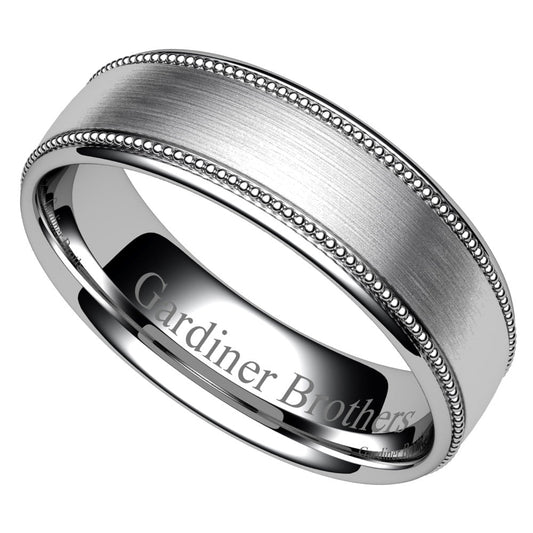 Patterned Wedding Ring  Gardiner Brothers