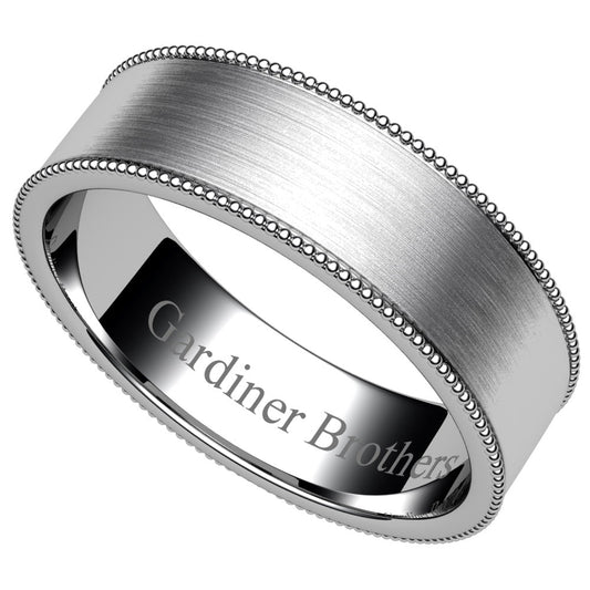 Patterned Wedding Ring  Gardiner Brothers
