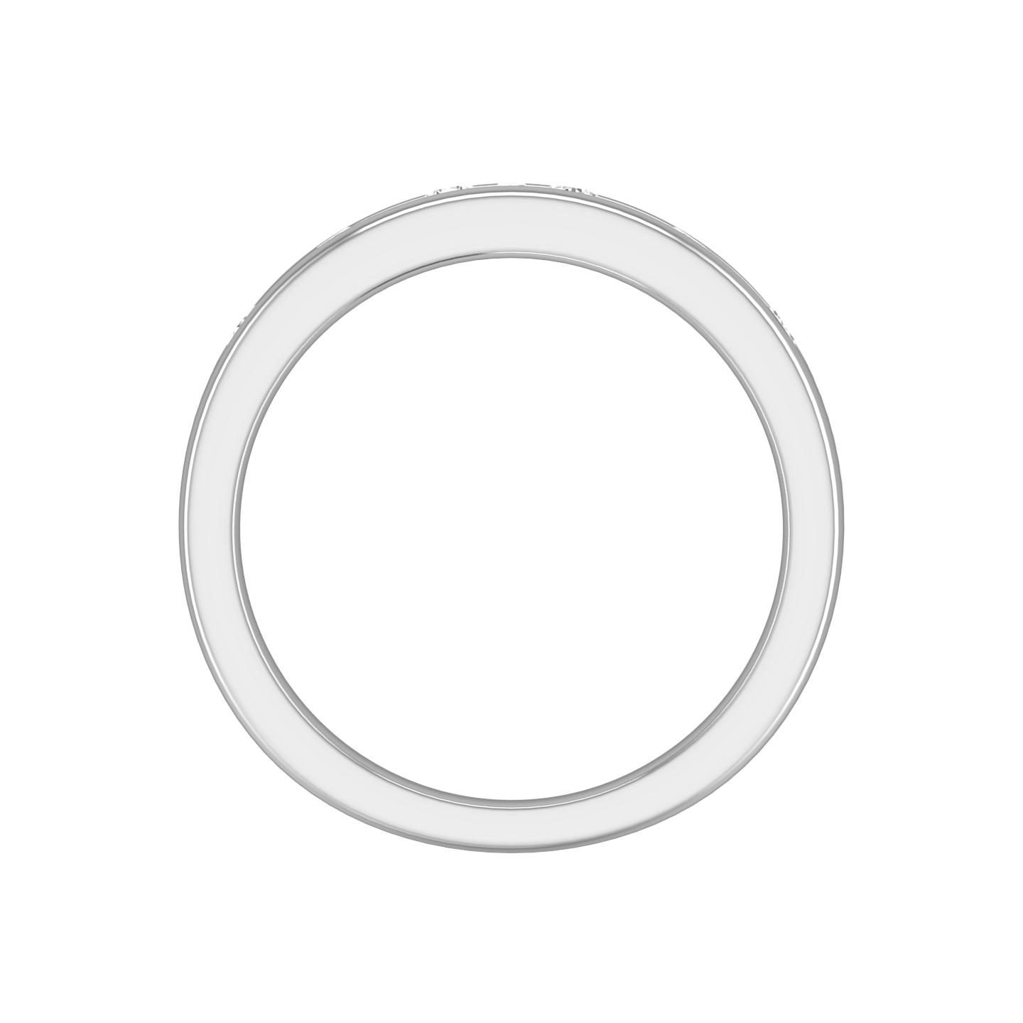 Round Brilliant and Baguette Cut Diamond Set Wedding Band Gardiner Brothers