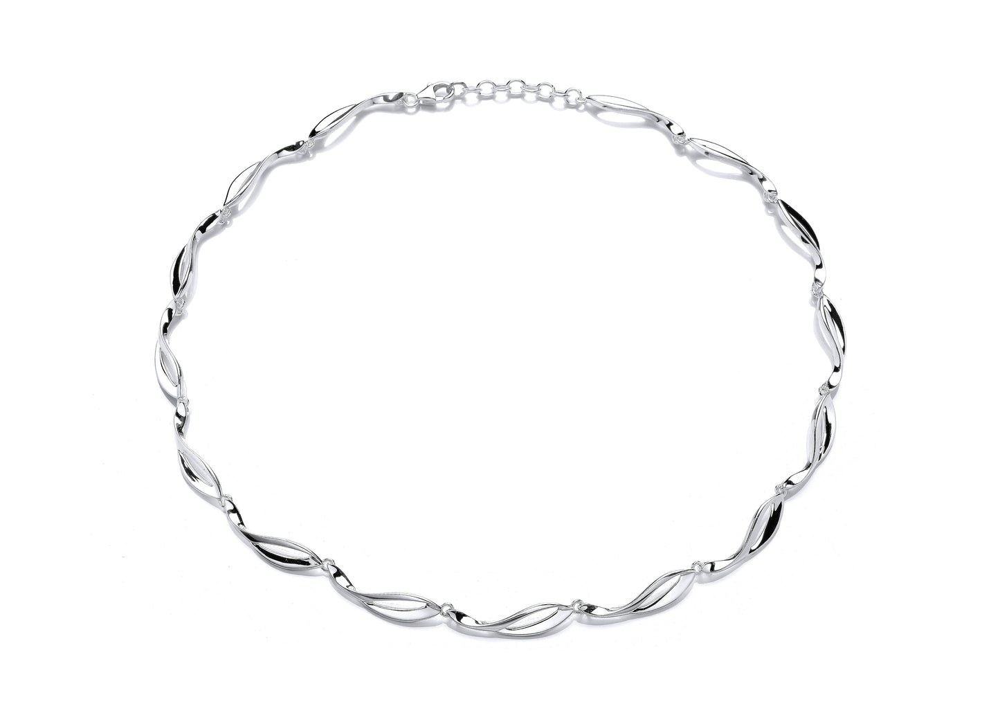 Silver Tulip Link Necklace Gardiner Brothers