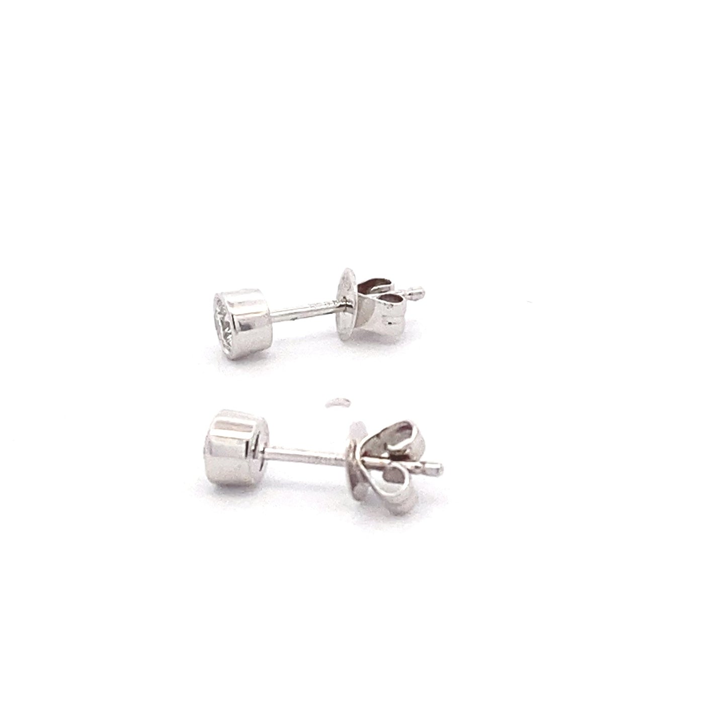 Round Brilliant Cut Diamond Solitaire Earrings - 0.30cts Gardiner Brothers