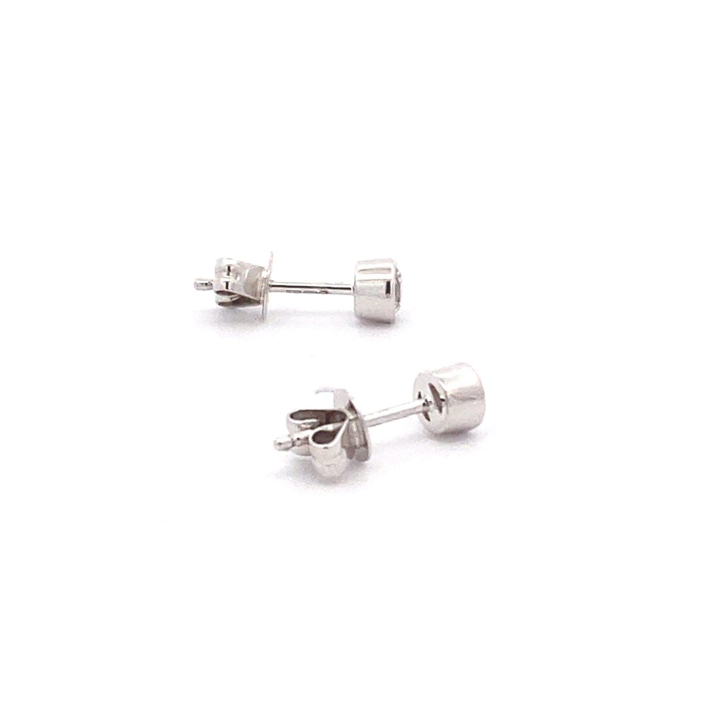 Round Brilliant Cut Diamond Solitaire Earrings - 0.30cts Gardiner Brothers