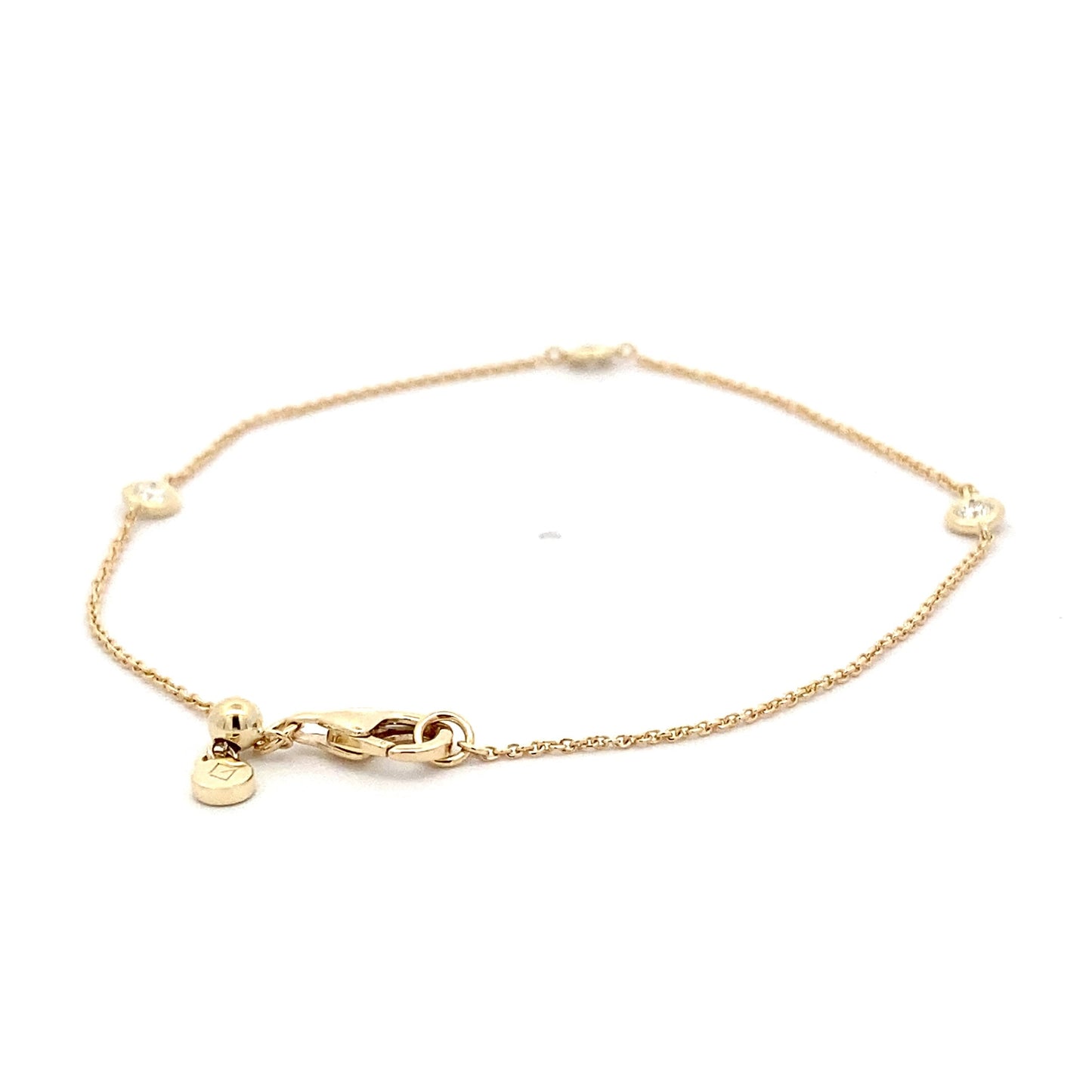Yellow Gold "Yard of Diamonds" Style Bracelet Gardiner Brothers