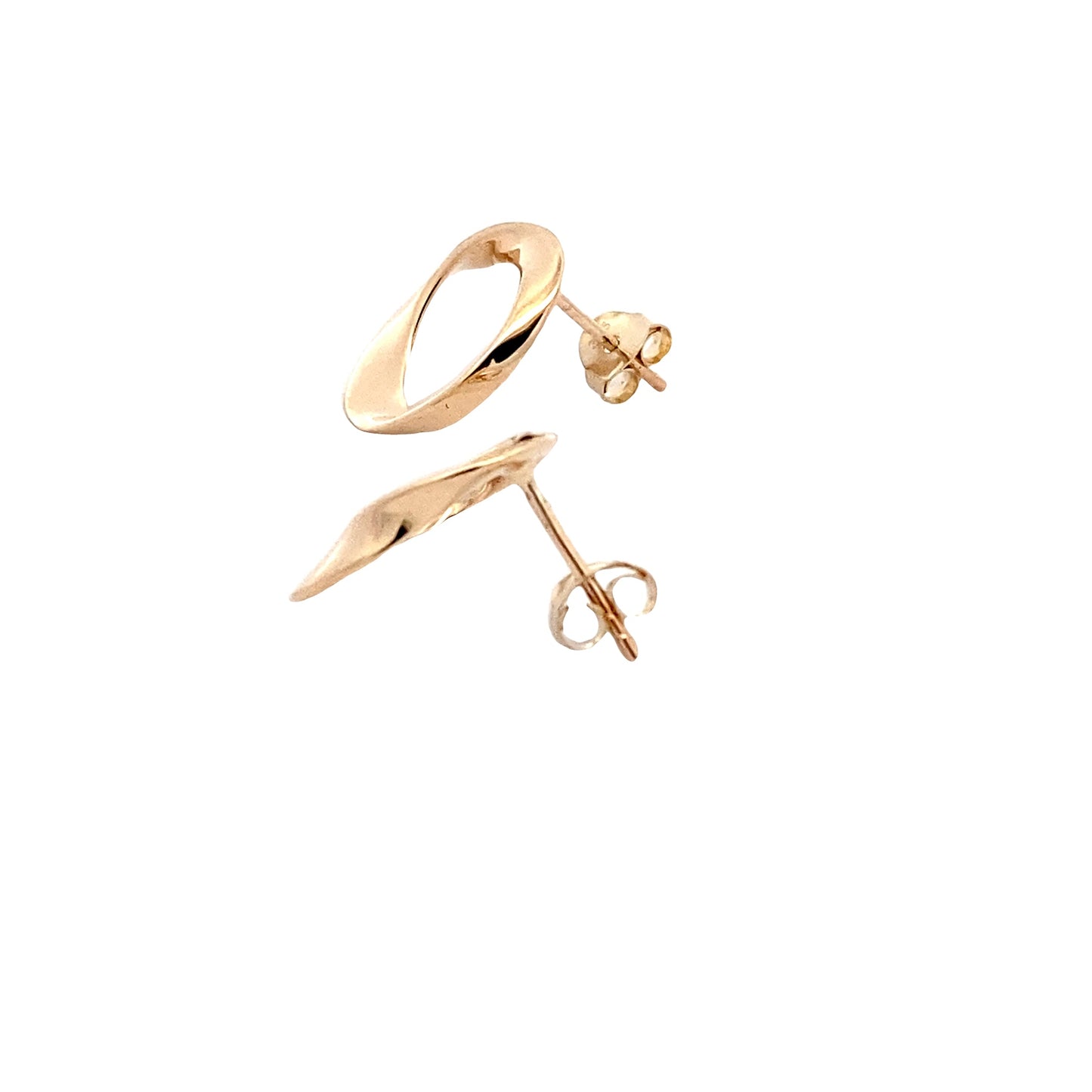 Yellow Gold Open Cushion Shape Earrings Gardiner Brothers