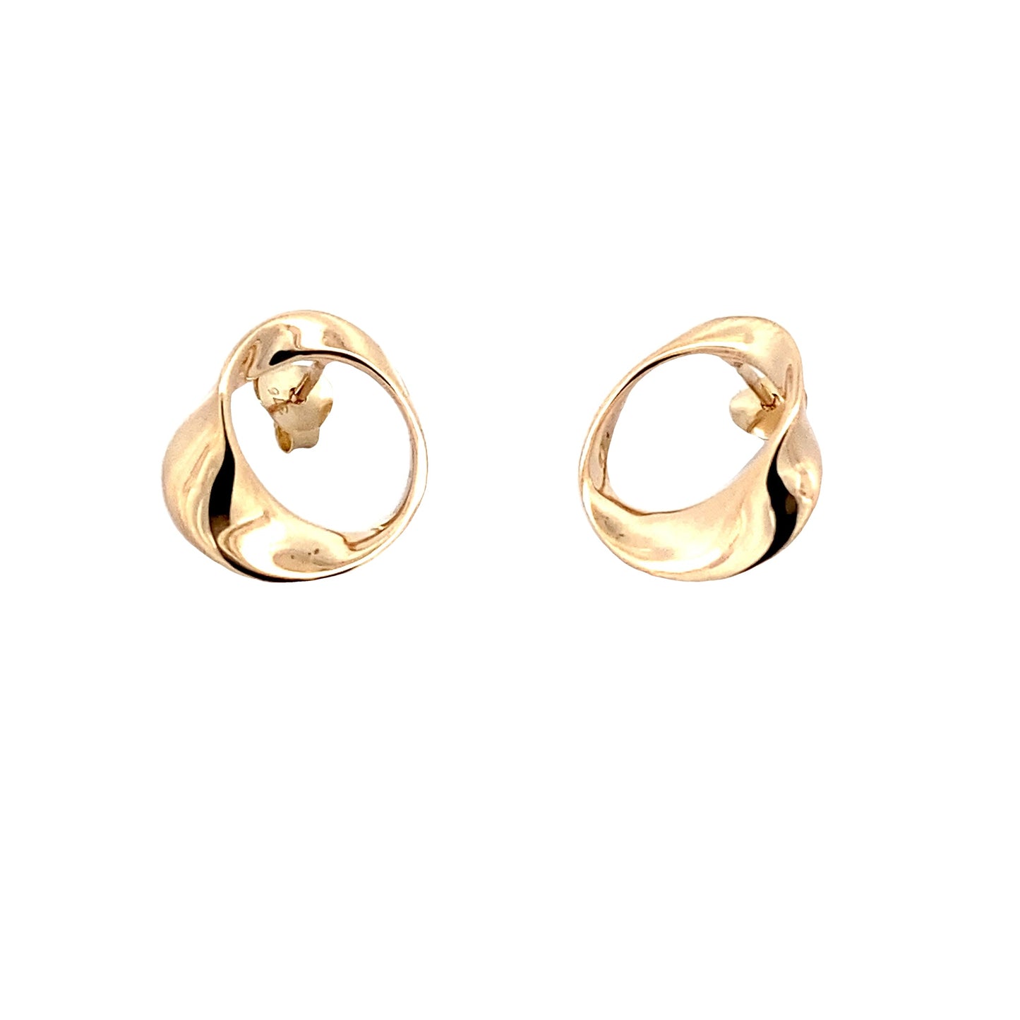 Yellow Gold Open Cushion Shape Earrings Gardiner Brothers