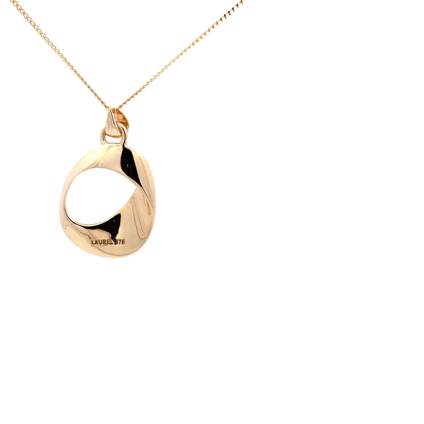 Yellow Gold Open Cushion Shape Pendant Gardiner Brothers