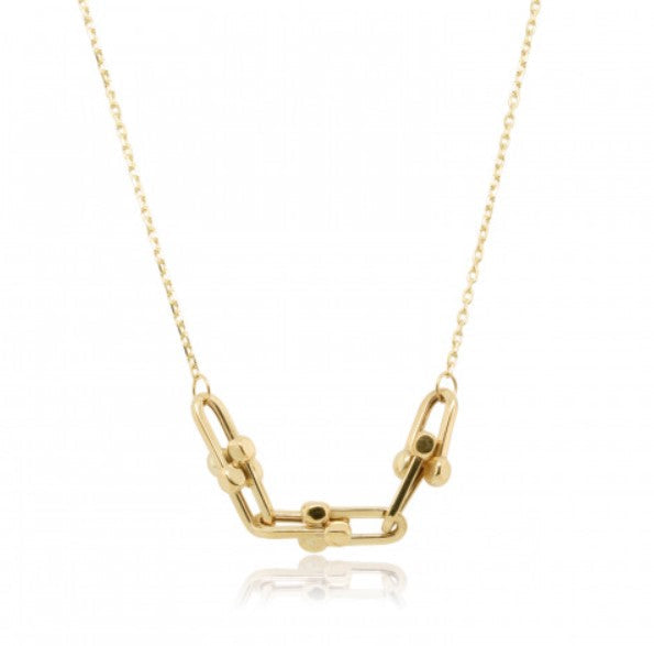 Yellow Gold Fancy Link Necklet Gardiner Brothers