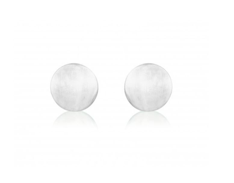 White Gold Round Stud Earrings Gardiner Brothers