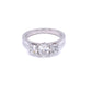 Platinum Oval and Brilliant Cut 3 Stone Diamond Ring - 1.30cts Gardiner Brothers