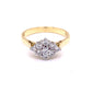 Yellow Gold Round Brilliant Cut Diamond 9 Stone Cluster Ring - 0.48cts gardiner-brothers