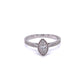White Gold Marquise Cut Diamond Halo Style Ring - 0.31cts gardiner-brothers