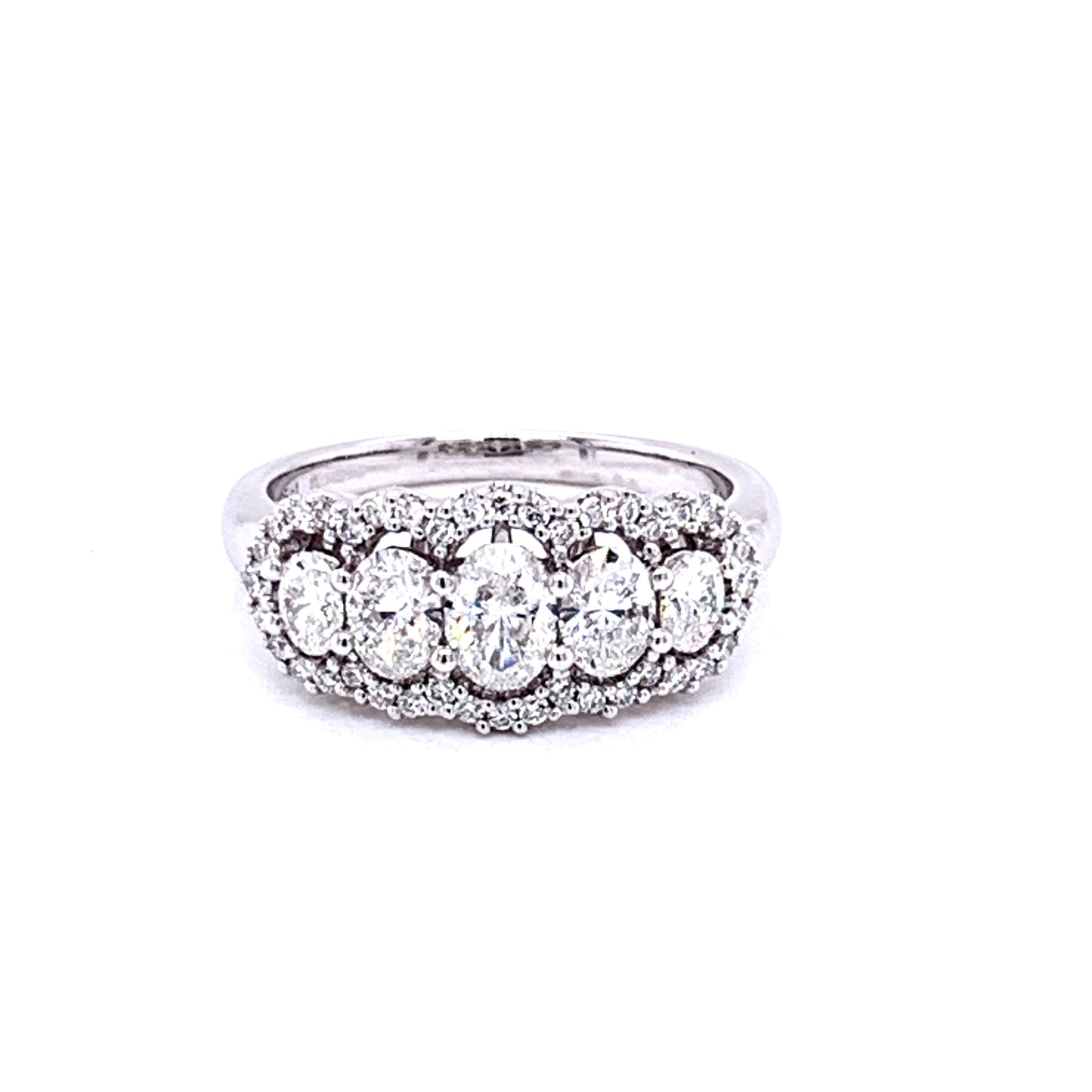 Platinum Aurora Oval Shaped Cocktail Ring - 1.20cts Gardiner Brothers