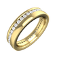 Full Set Round Brilliant Cut Diamond Wedding Band  gardiner-brothers 0.80cts 4mm 18ct Yellow Gold