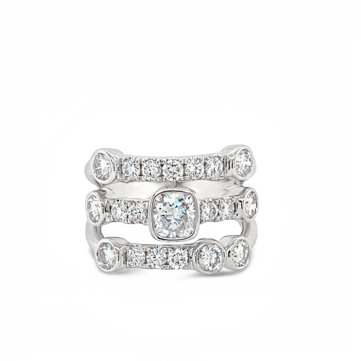 Platinum, Diamond Dress Ring  Gardiner Brothers   