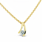 Yellow Gold, Diamond Wishbone Pendant  Gardiner Brothers   