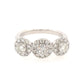 3 Stone Diamond Halo Ring  Gardiner Brothers