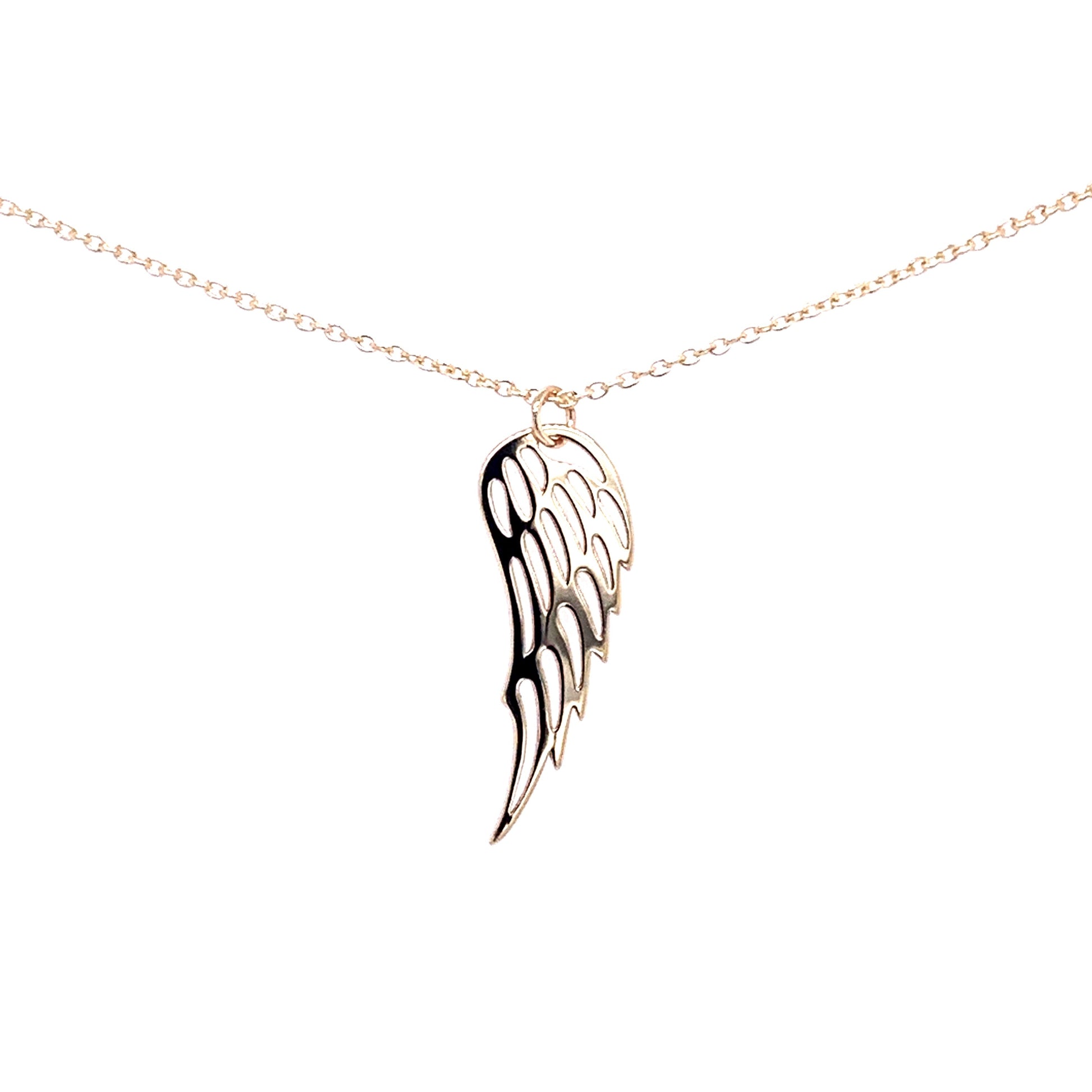 Gold Angel Wing Pendant  Gardiner Brothers   