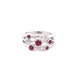 Ruby and Diamond Bubble Style Ring  Gardiner Brothers   