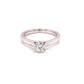 Platinum Round Brilliant Cut Diamond Solitaire Ring - 0.40cts gardiner-brothers