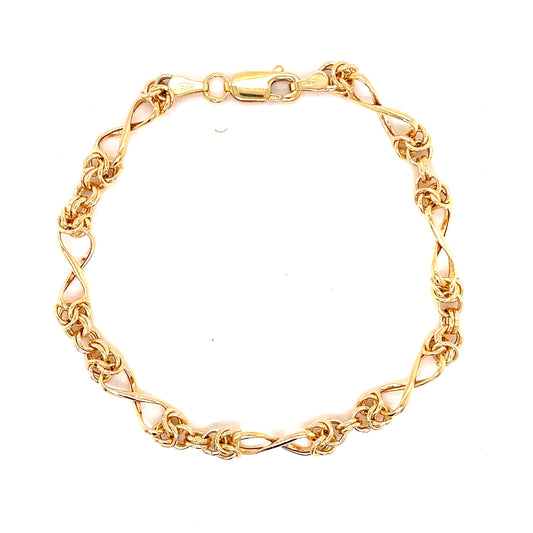 Yellow Gold Byzant Style Bracelet  Gardiner Brothers   