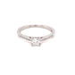 Platinum Princess Cut Diamond Solitaire With Diamond Set Shoulders - 0.45cts Gardiner Brothers