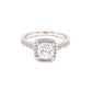 Platinum Cushion Cut Diamond Halo Style Ring - 1.55cts Gardiner Brothers