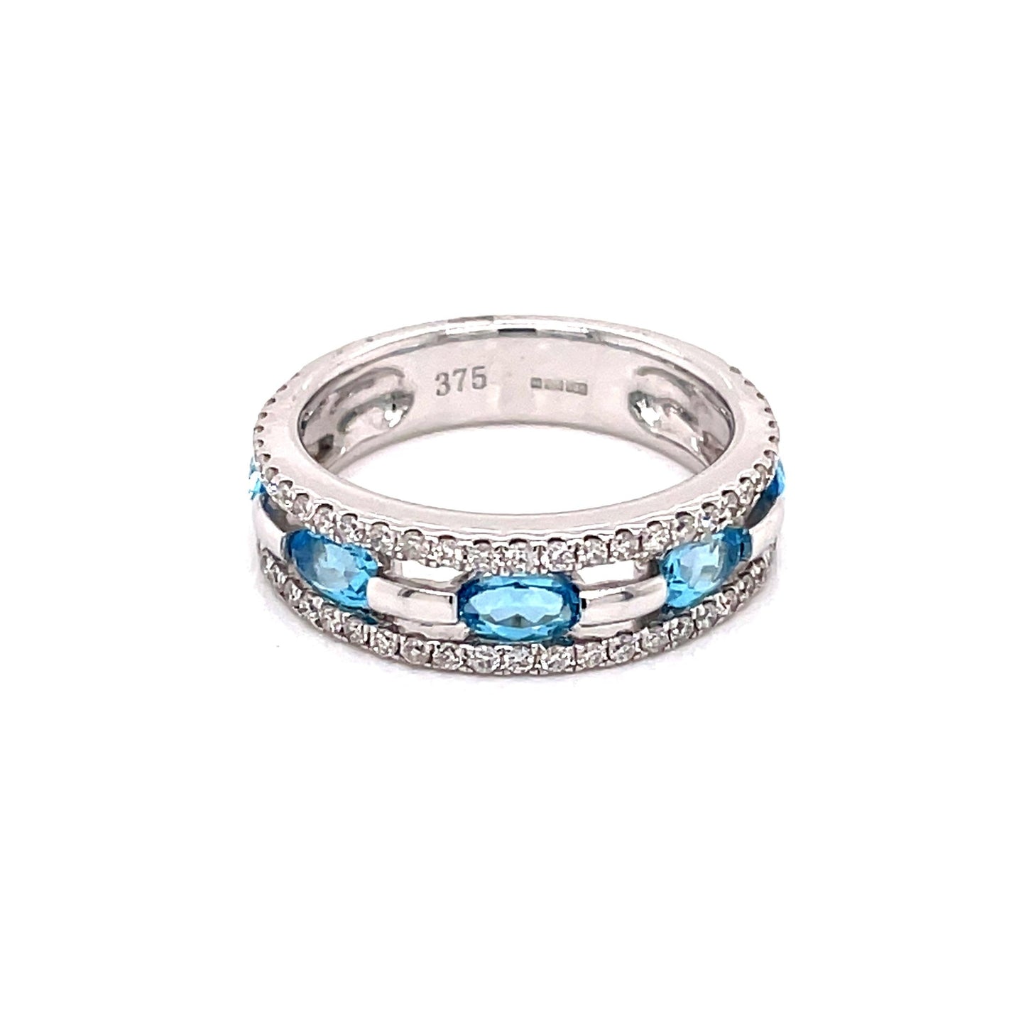 Topaz and Diamond Cocktail Style Ring  Gardiner Brothers   