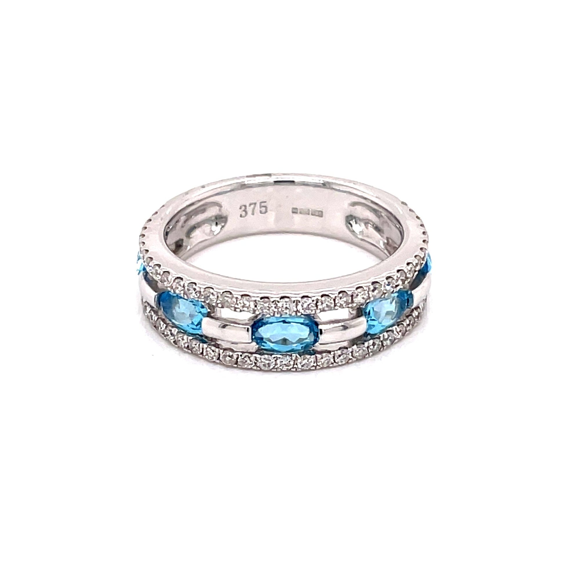 Topaz and Diamond Cocktail Style Ring  Gardiner Brothers   