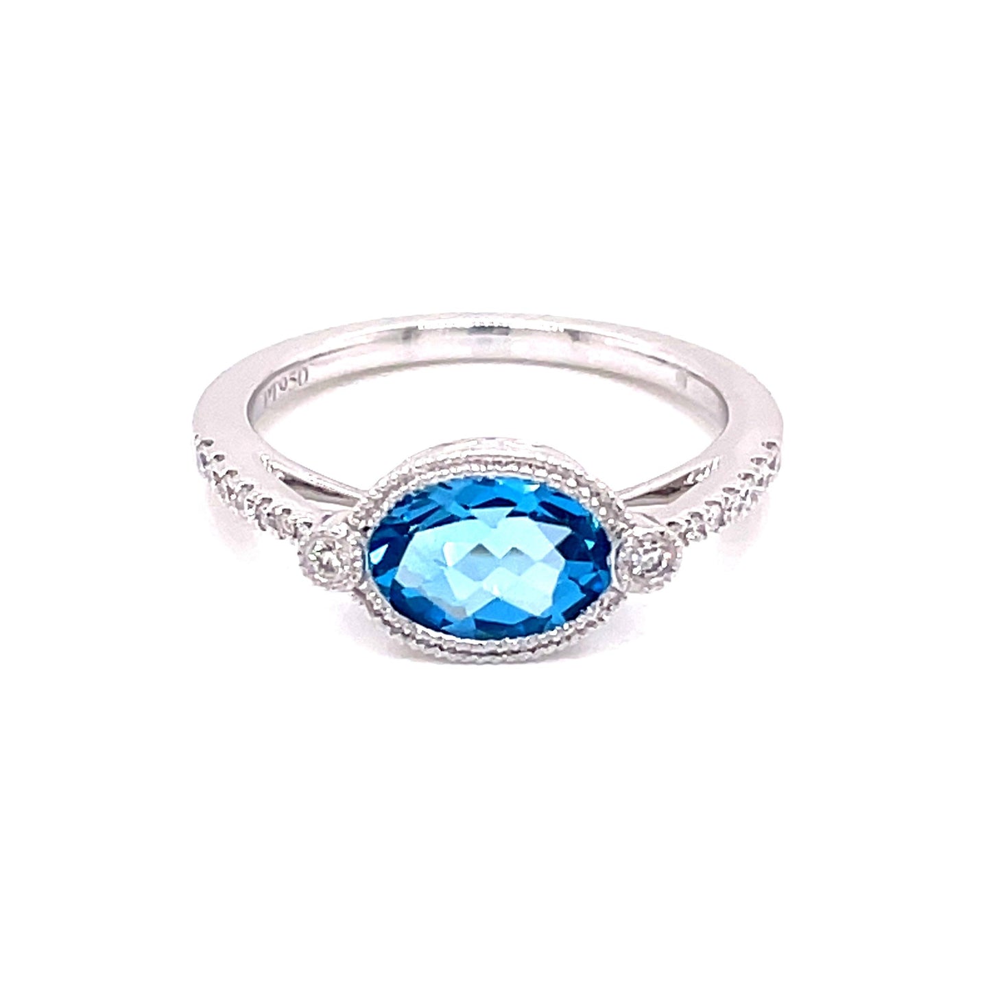 Topaz and Diamond Dress Ring  Gardiner Brothers   