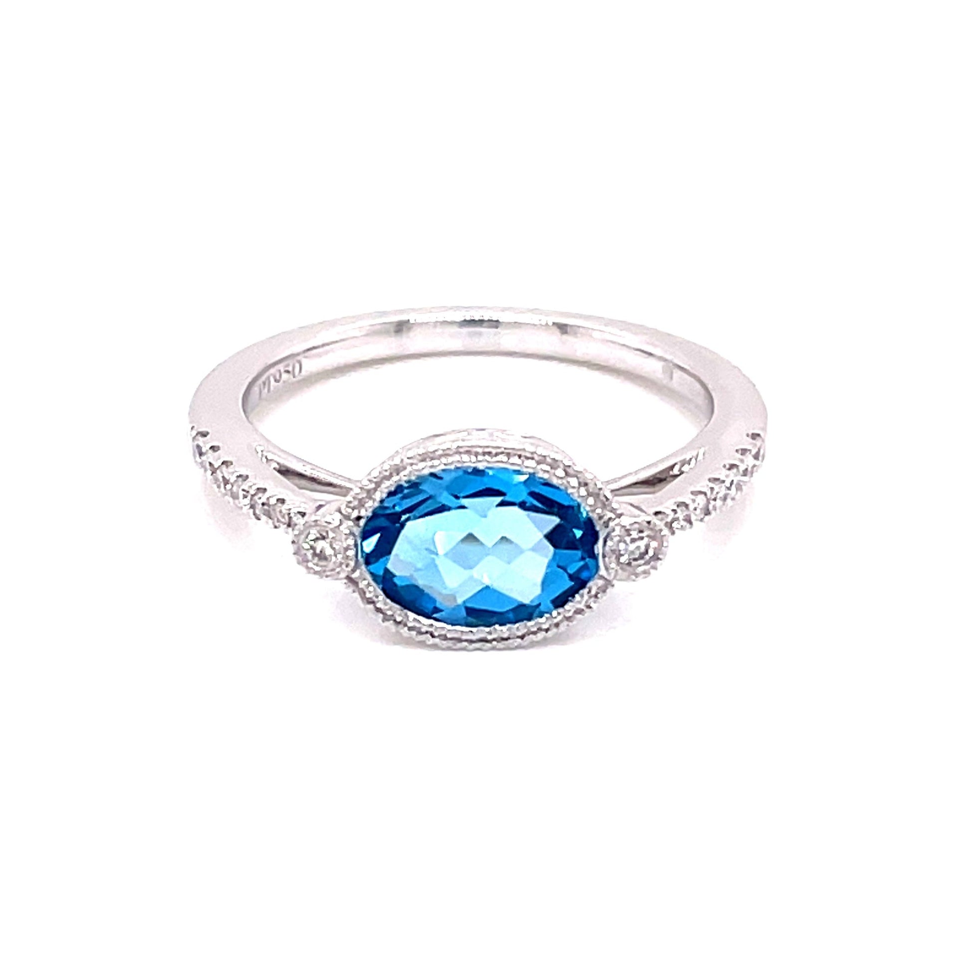 Topaz and Diamond Dress Ring  Gardiner Brothers   