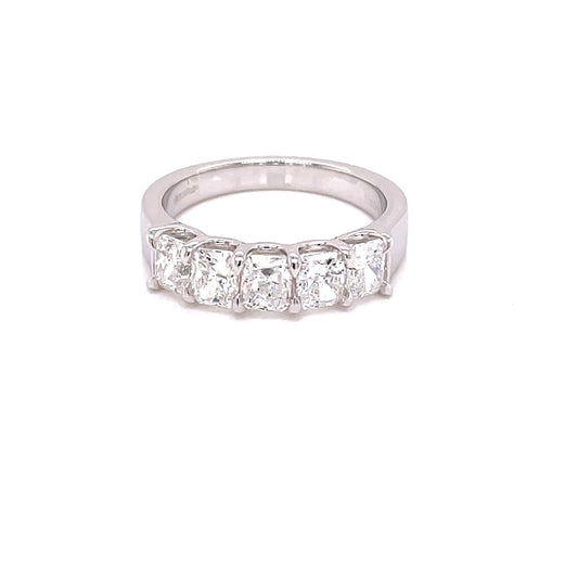 Radiant Cut Diamond 5 Stone Ring - 1.73cts  Gardiner Brothers   