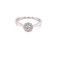 Platinum Round Brilliant Cut Diamond Cluster Style Ring - 0.31cts Gardiner Brothers