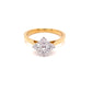 Yellow Gold Round Brilliant Cut Diamond 4 Stone Cluster Style Ring - 0.80cts Gardiner Brothers