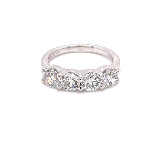 Round Brilliant Cut Diamond 4 Stone Eternity Ring - 2.00cts Gardiner Brothers