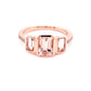 Morganite and Diamond 3 Stone Dress Ring  Gardiner Brothers   