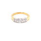 Yellow Gold Round Brilliant Cut Diamond 3 Stone Ring - 0.75cts Gardiner Brothers