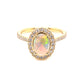 Opal and Diamond Vintage Cluster Style Ring Gardiner Brothers