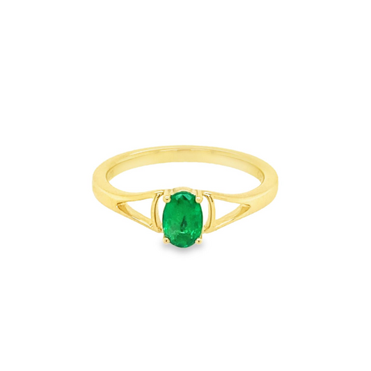 Yellow Gold Emerald Ring  Gardiner Brothers