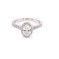 Platinum Oval Shaped Diamond Halo Style Ring - 1.05cts Gardiner Brothers