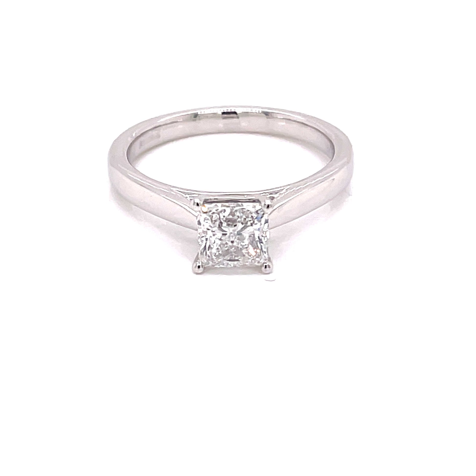 Platinum Princess Cut Diamond Solitaire Ring - 1.00cts Gardiner Brothers